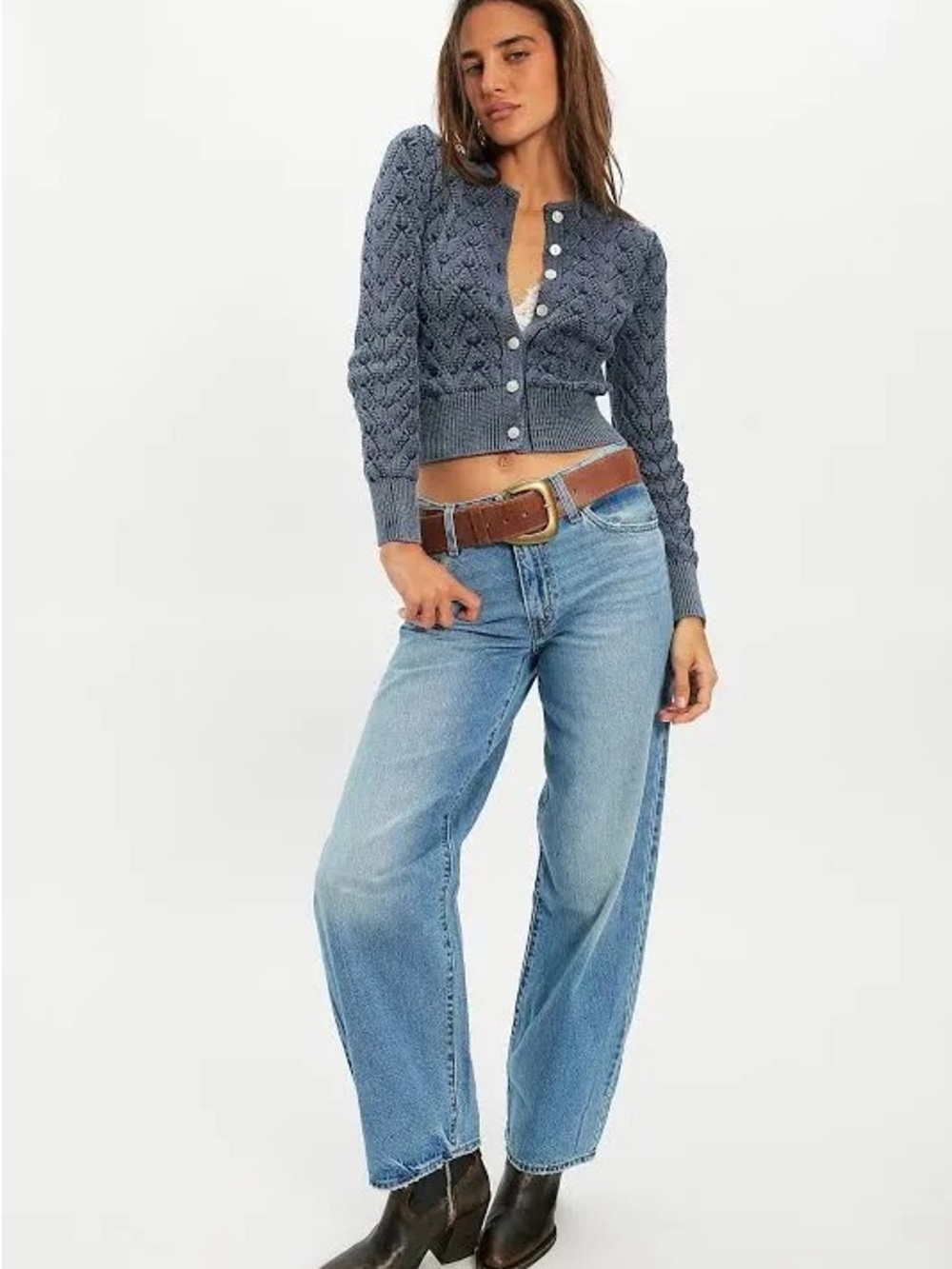 Levi’s Premium Baggy Dad Jeans Women’s Size 24 Light Wash Wide Leg Denim